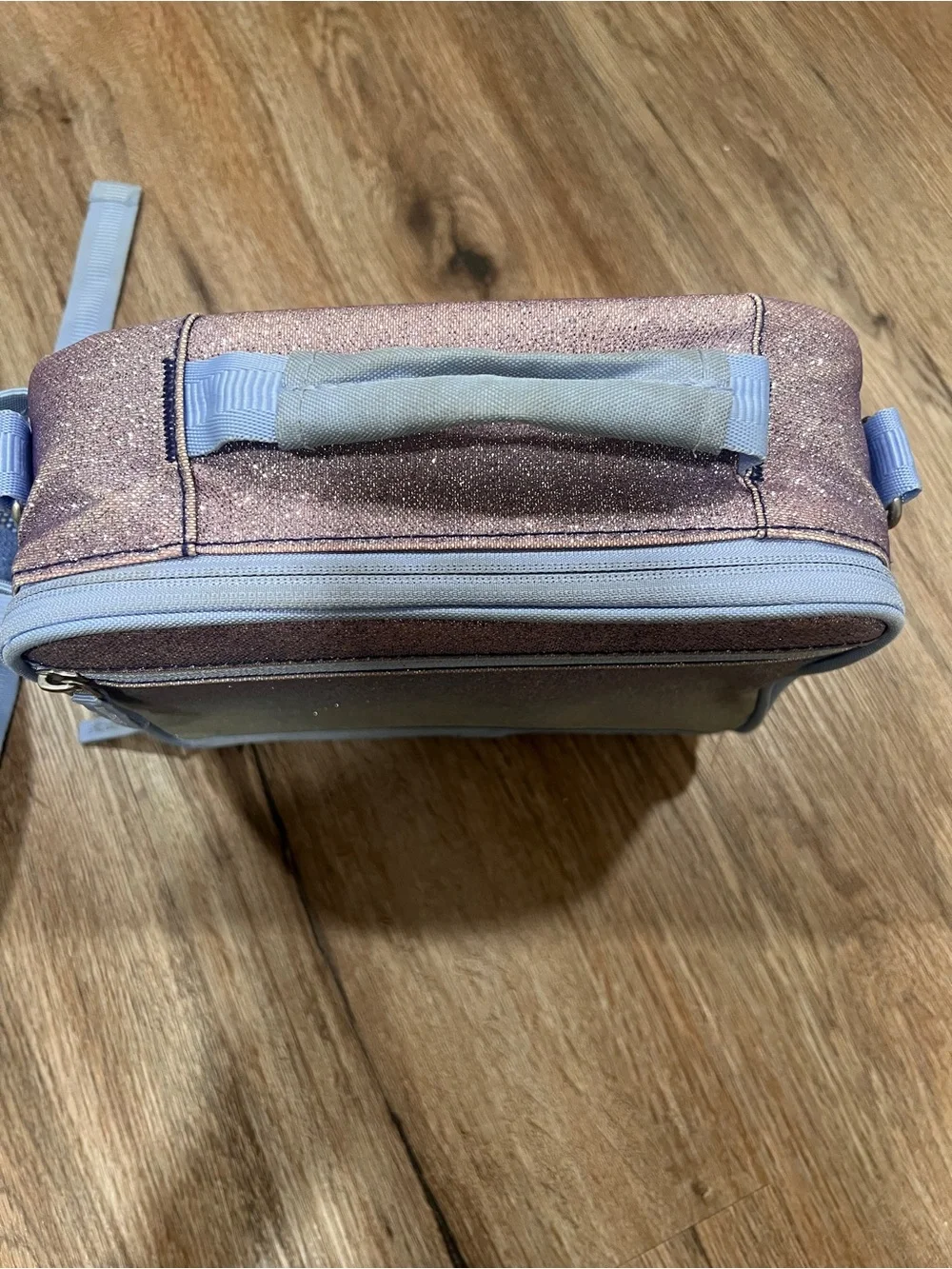 Pottery Barn Kids Lavender Twilight Ombre Sparkle Glitter Backpack and Lunchbox